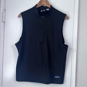 VTG Patagonia Regulator Vest Polartec Black Half Zip 90s Made In USA Women's M